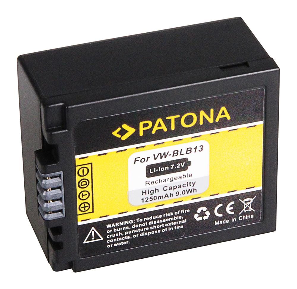 PATONA Batteria per Panasonic DMW-BLB13 DMW-BLB13E DMC-G1 DMC-G1WEG-K