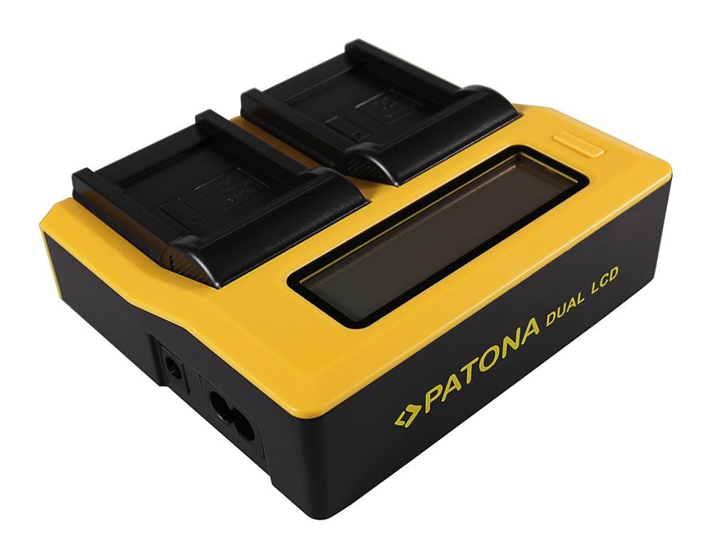 Caricabatterie USB Duale LCD PATONA per batterie Canon NB‑4L NB‑5L – compatibile con Digital Ixus i zoom i 7 800 IS 850 IS