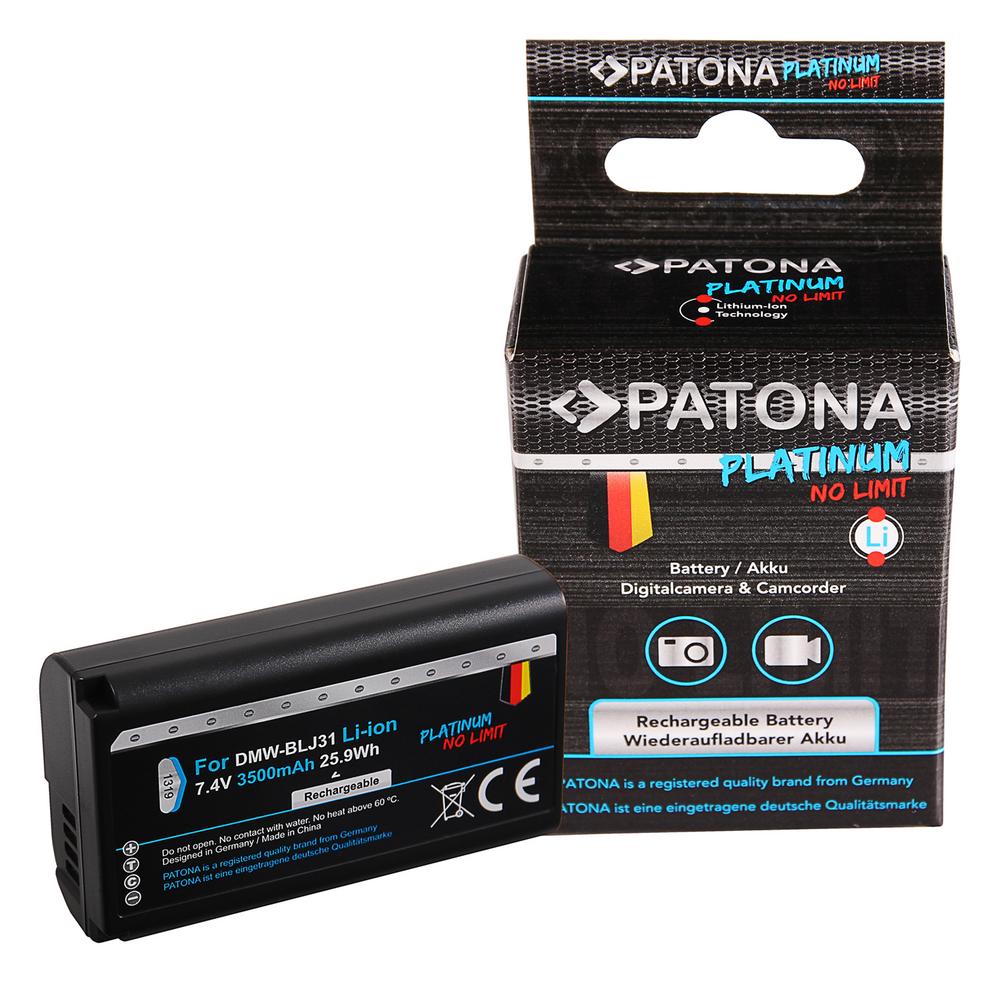 PATONA Platinum Battery for Panasonic DMW-BLJ31 Lumix DC-S1 DC-S1R DC-S1H