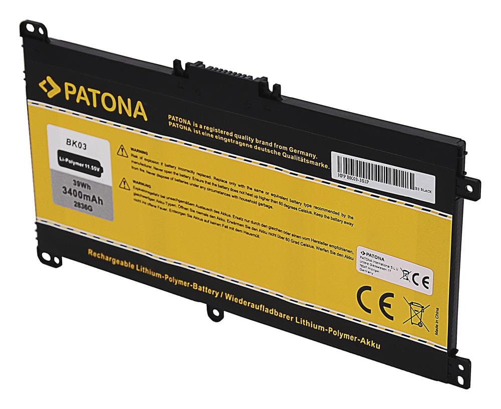 PATONA bateria para HP BK03 Pavilion X360 BK03XL 916811-855 TPN-W125 HSTNN-LB7S HSTNN-UB7G PATONA bateria para HP BK03 Pavilion X360 BK03XL 916811-855 TPN-W125 HSTNN-LB7S HSTNN-UB7G