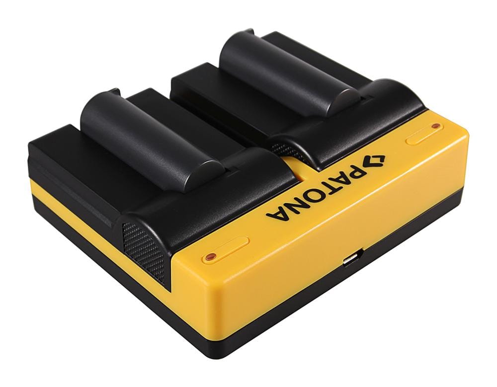 Caricatore Dual PATONA per Konica Minolta, Samsung NP‑700, Dimage DGX50K DG‑X50‑K e DGX50R con cavo Micro‑USB