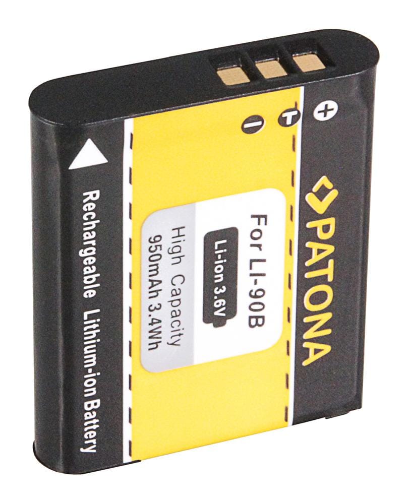 PATONA Batteria per Olympus Li-90B Li 90B Tough TG-1 TG-6 Stylus XZ-2 Ricoh DB-110 GRIII GRIIIx PATONA Batteria per Olympus Li-90B Li 90B Tough TG-1 TG-6 Stylus XZ-2 Ricoh DB-110 GRIII GRIIIx