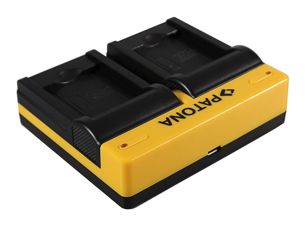 Caricatore Dual PATONA per Panasonic DMW-BCL7 Lumix F5 FH50 FS50 SZ3 SZ9 XS1 con cavo Micro-USB Caricatore Dual PATONA per Panasonic DMW-BCL7 Lumix F5 FH50 FS50 SZ3 SZ9 XS1 con cavo Micro-USB