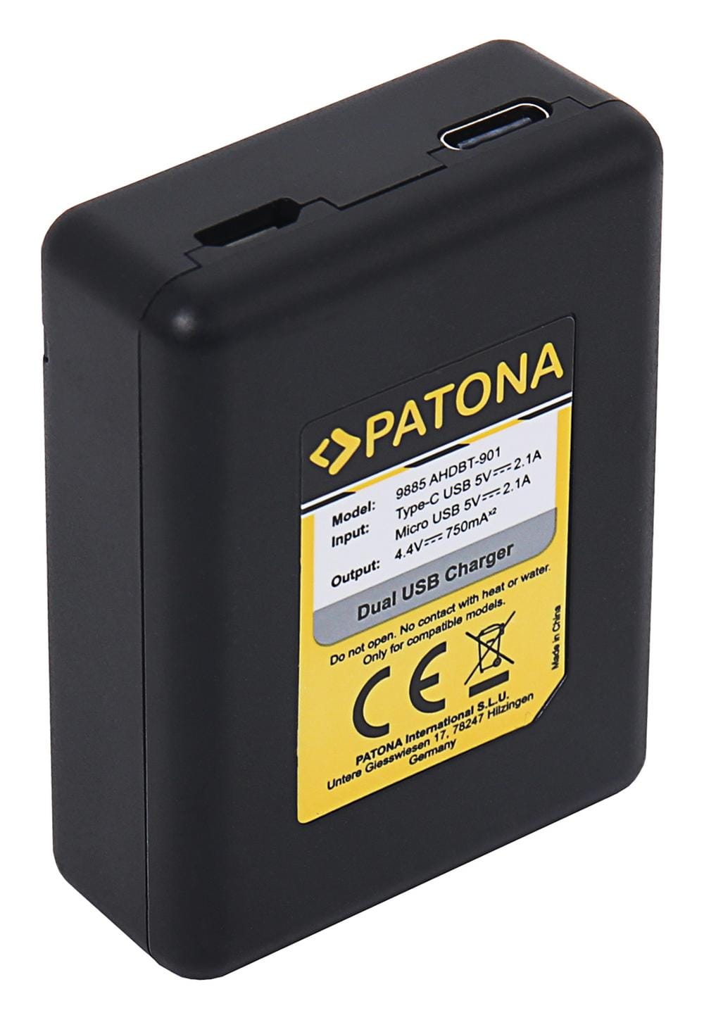 PATONA USB Dual Charger for GoPro Hero 9 Hero 10 Hero 11 AHDBT901 ADBAT001 ADDBD-211 with Micro-USB PATONA USB Dual Charger for GoPro Hero 9 Hero 10 Hero 11 AHDBT901 ADBAT001 ADDBD-211 with Micro-USB