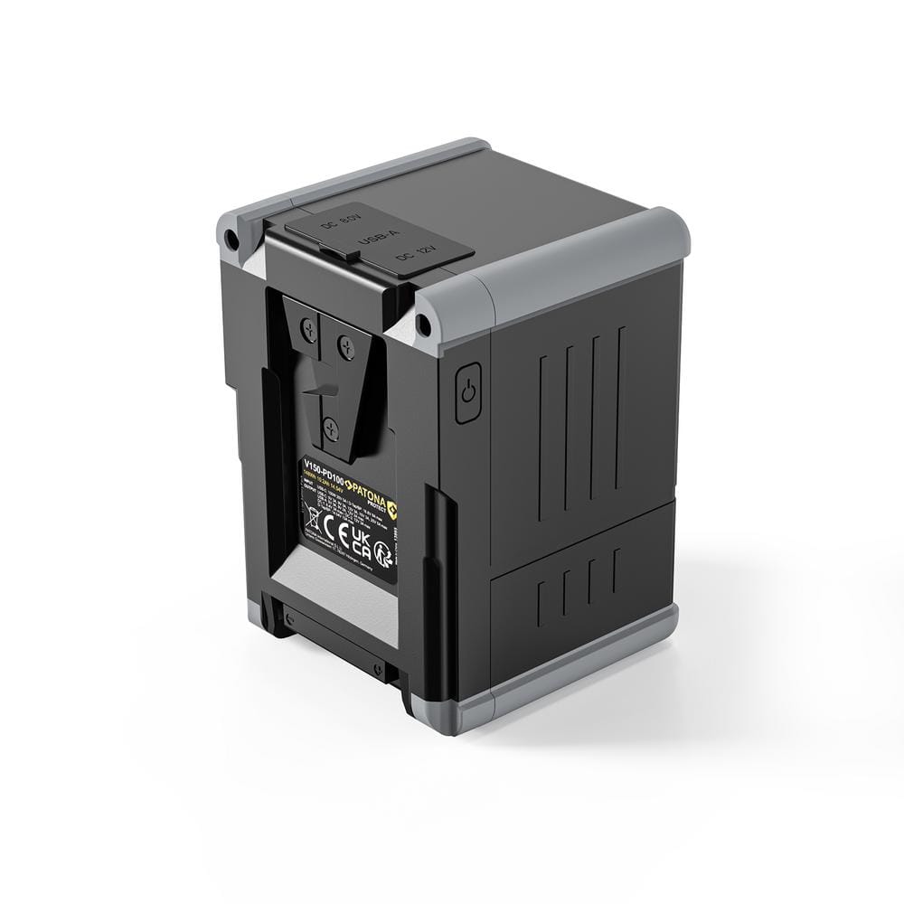PATONA PROTECT V‑Mount Battery V150‑PD100 148 Wh USB‑C USB‑A D‑Tap 2 x DC‑out for DSLR Cameras, Camcorders, Monitors, Smartphones, Wireless Video Transmitters, Tablets, LED Lights PATONA PROTECT V‑Mount Battery V150‑PD100 148 Wh USB‑C USB‑A D‑Tap 2 x DC‑out for DSLR Cameras, Camcorders, Monitors, Smartphones, Wireless Video Transmitters, Tablets, LED Lights