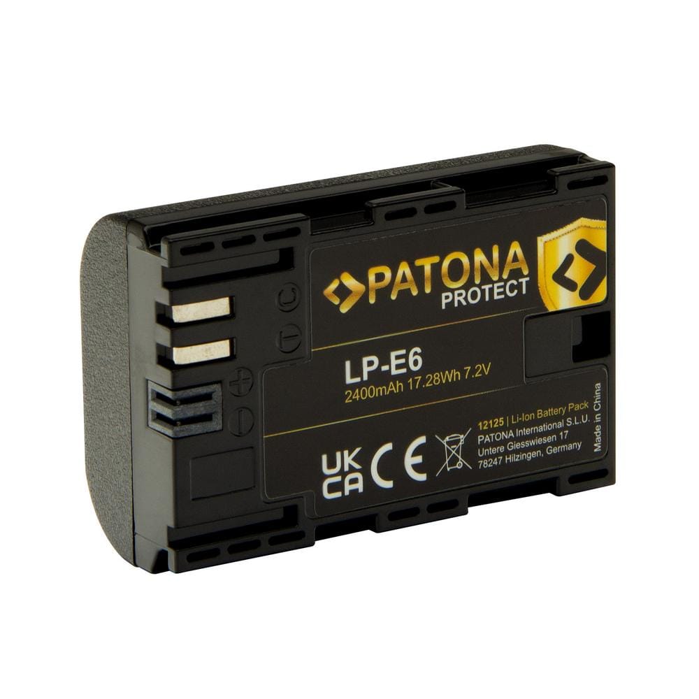 PATONA PROTECT batería para Canon LP-E6 LPE6 EOS R EOS 60D 70D 5D 6D 7D Mark III