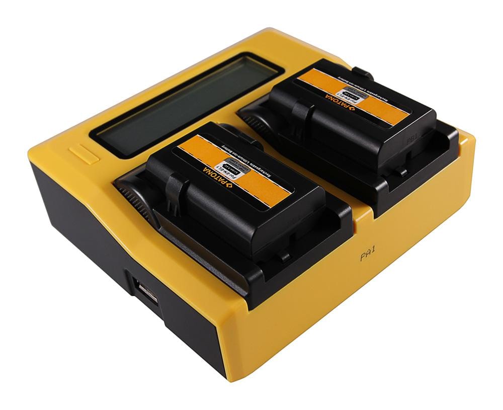 Carregador Dual LCD USB PATONA para Nikon ENEL1 EN-EL1