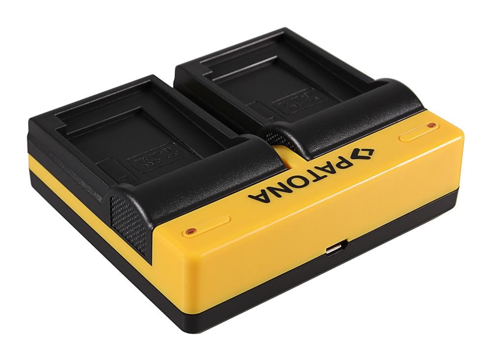 Caricatore Dual PATONA per Canon NB12L NB13L Legria Mini X e PowerShot G1 X Mark, con cavo Micro-USB