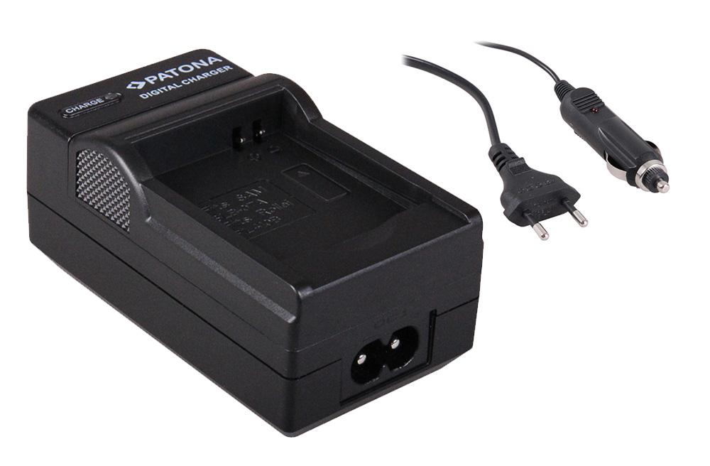 PATONA 2-in-1 Charger for Rollei Actioncam 230 240 400 410 RL410B