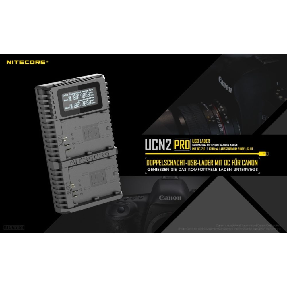 Nitecore UCN 2  PRO Charger Nitecore UCN 2  PRO Charger