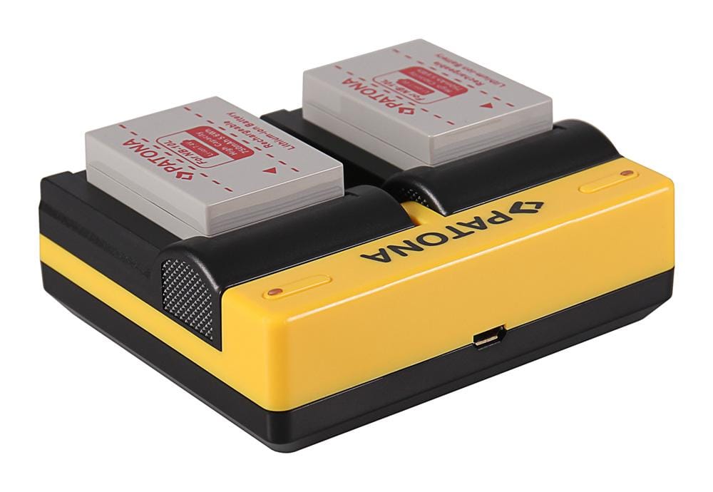 Caricatore Dual PATONA per Canon NB-10L Powershot G16 SX 40 H SX 40 SX-40 SX40 HS SX40H incluso Micro-USB