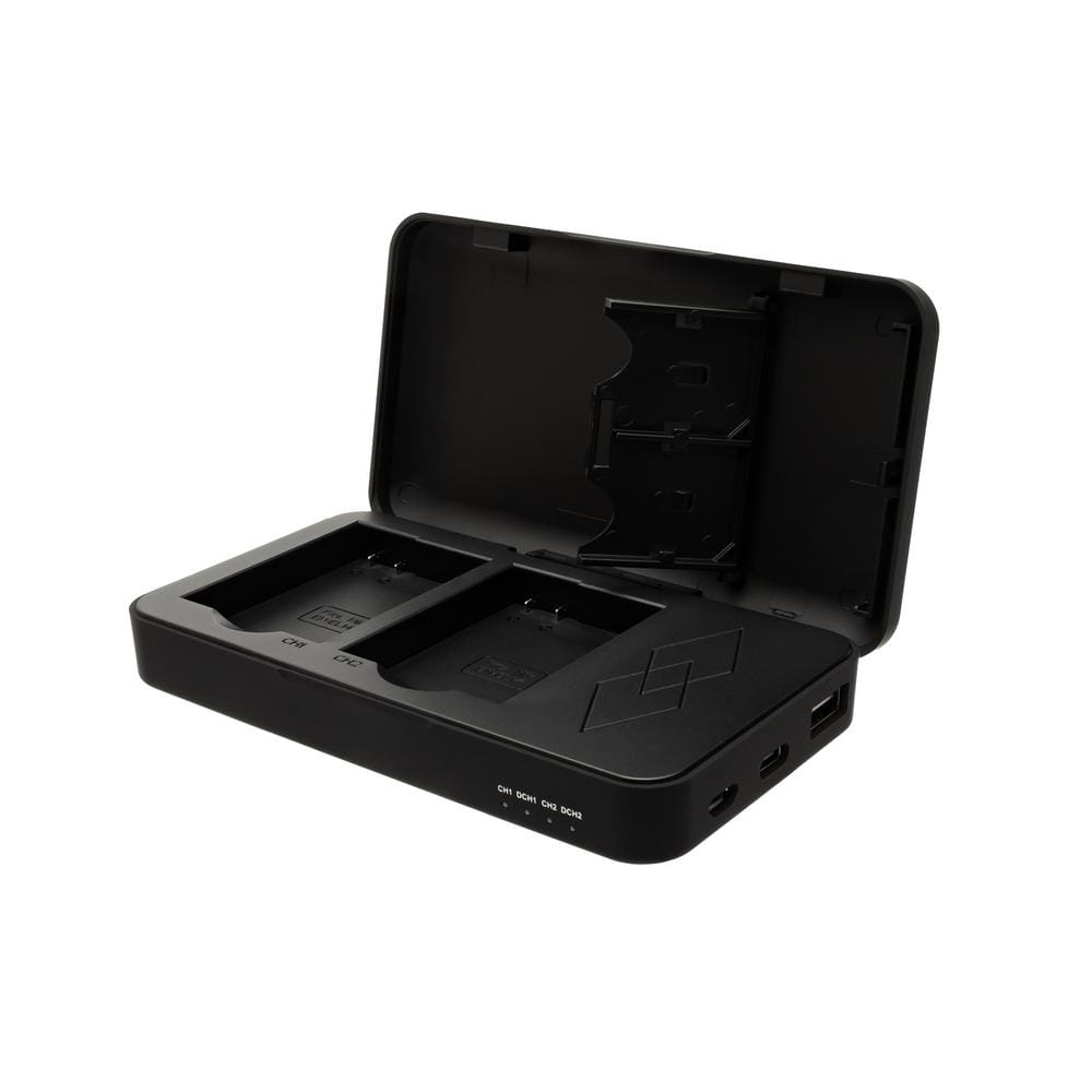 Podwójna ładowarka PATONA dla Nikon EN-EL14 P7000 P7100 P7700 D3100 z funkcją powerbanku i slotem na karty SD