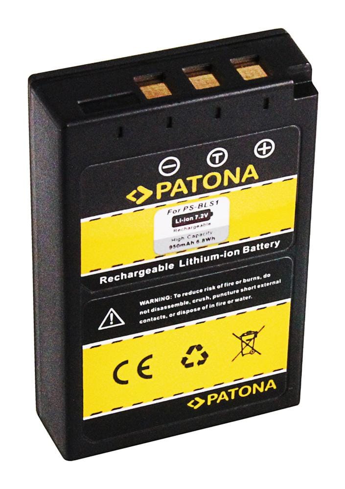 PATONA batteria per Olympus BLS1 E400 E410 E420 E450 E-PL1 E-P2 E-P1