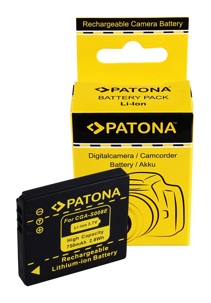 PATONA bateria para Panasonic DMC-FX30 FX-30 CGA-S008E DMW-BCE10E PATONA bateria para Panasonic DMC-FX30 FX-30 CGA-S008E DMW-BCE10E