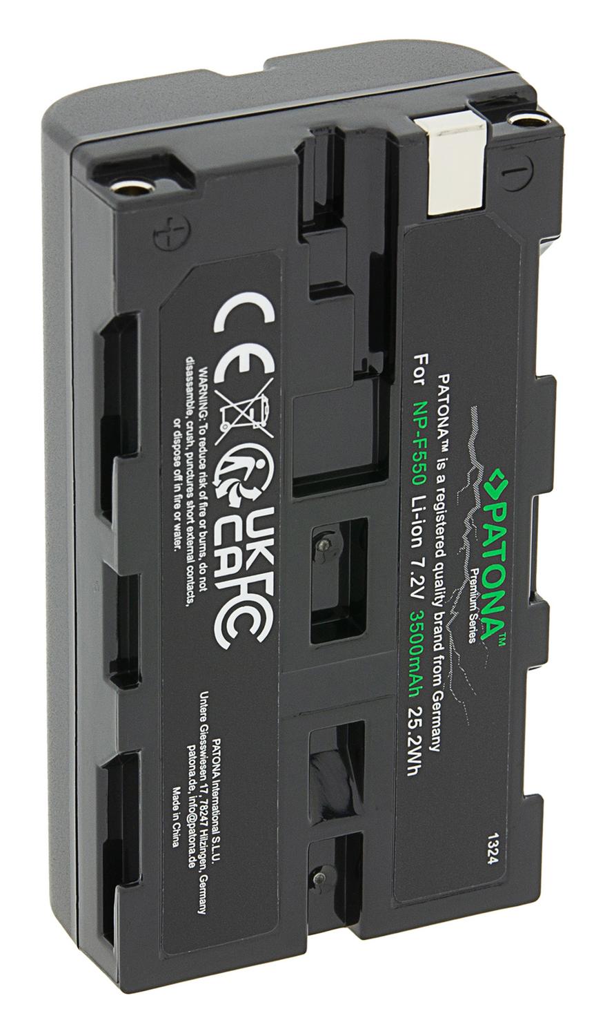 PATONA Batería Premium para Sony NP-F550 F330 F530 F750 F930 F920 F550 PATONA Batería Premium para Sony NP-F550 F330 F530 F750 F930 F920 F550