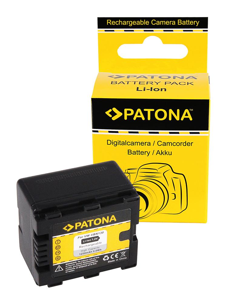 PATONA Akumulator do Panasonic VBN130 VBN130E VW-VBN130 SD800 SD900 TM900 PATONA Akumulator do Panasonic VBN130 VBN130E VW-VBN130 SD800 SD900 TM900