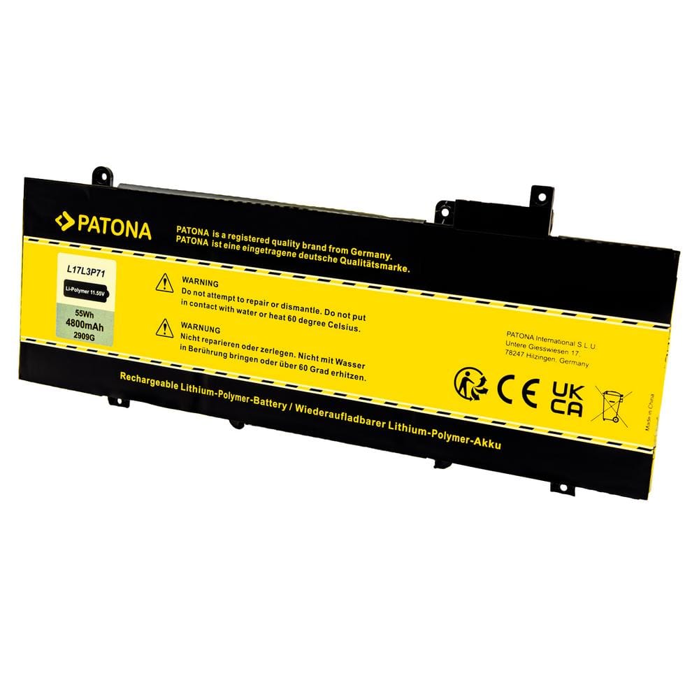 PATONA Battery for Lenovo ThinkPad T480S L17L3P71 SB10K97620 01AV480 4800mAh 11.55V Li-Polymer