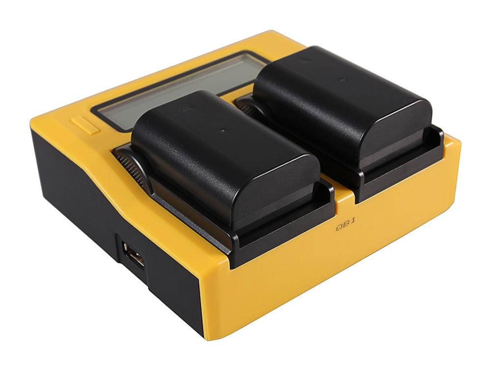 PATONA Carregador USB Dual LCD para Pentax D Li90 D‑Li90