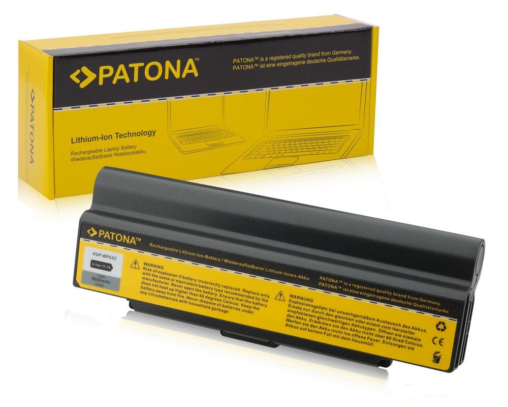 PATONA Battery for Sony VGP-BPL2 VGP-BPL2A VGP-BPL2C BPS2 6600mAh