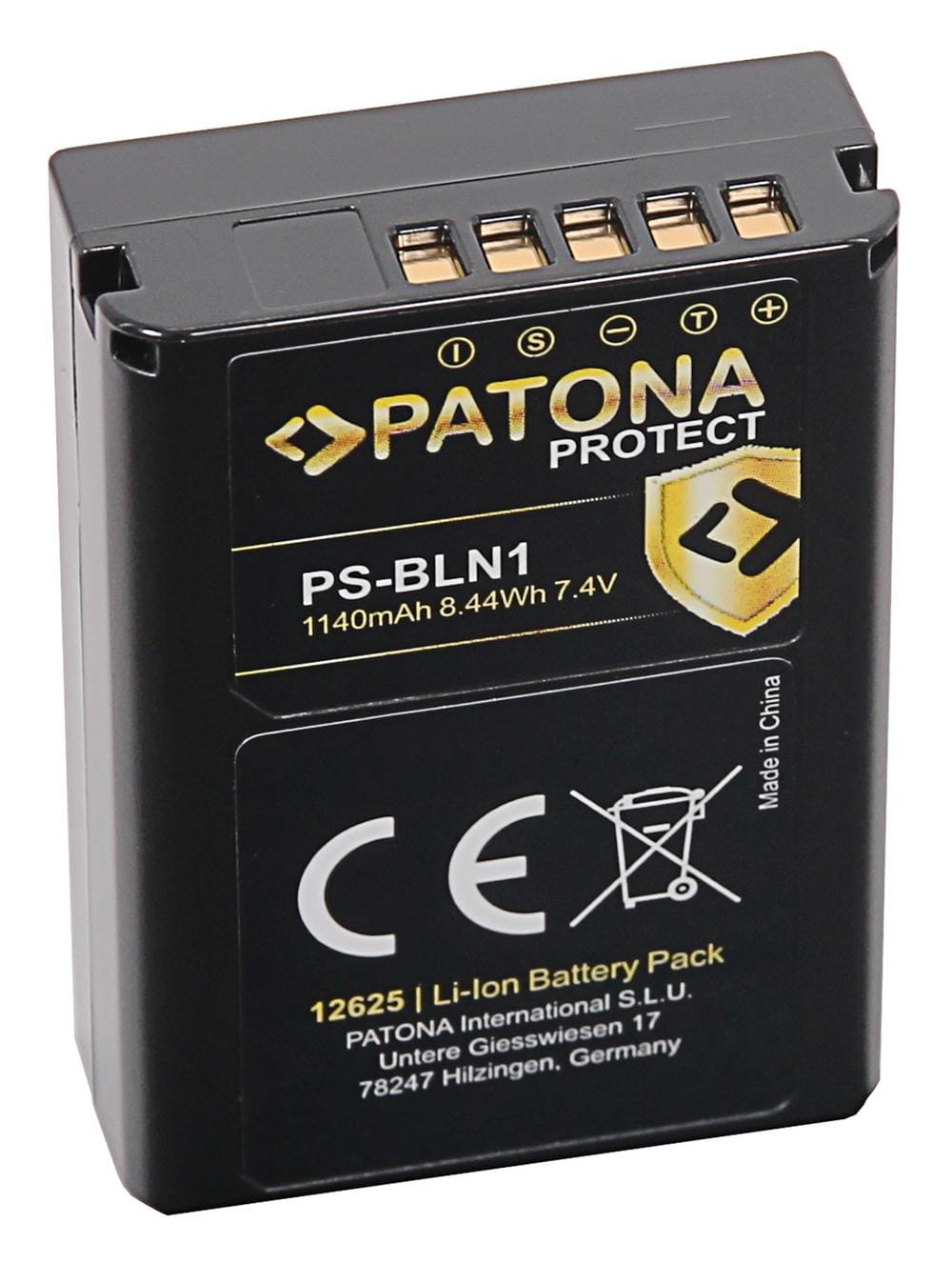 PATONA PROTECT Batteria per Olympus OM-D OMD E-M5 Stylus XZ-2 Pen E-P5 E-M1 PS-BLN1