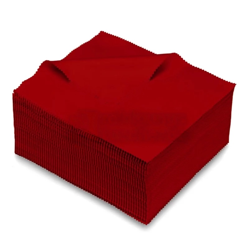 Panno di pulizia in microfibra per filtri e vetri 18x18 cm rosso Panno di pulizia in microfibra per filtri e vetri 18x18 cm rosso