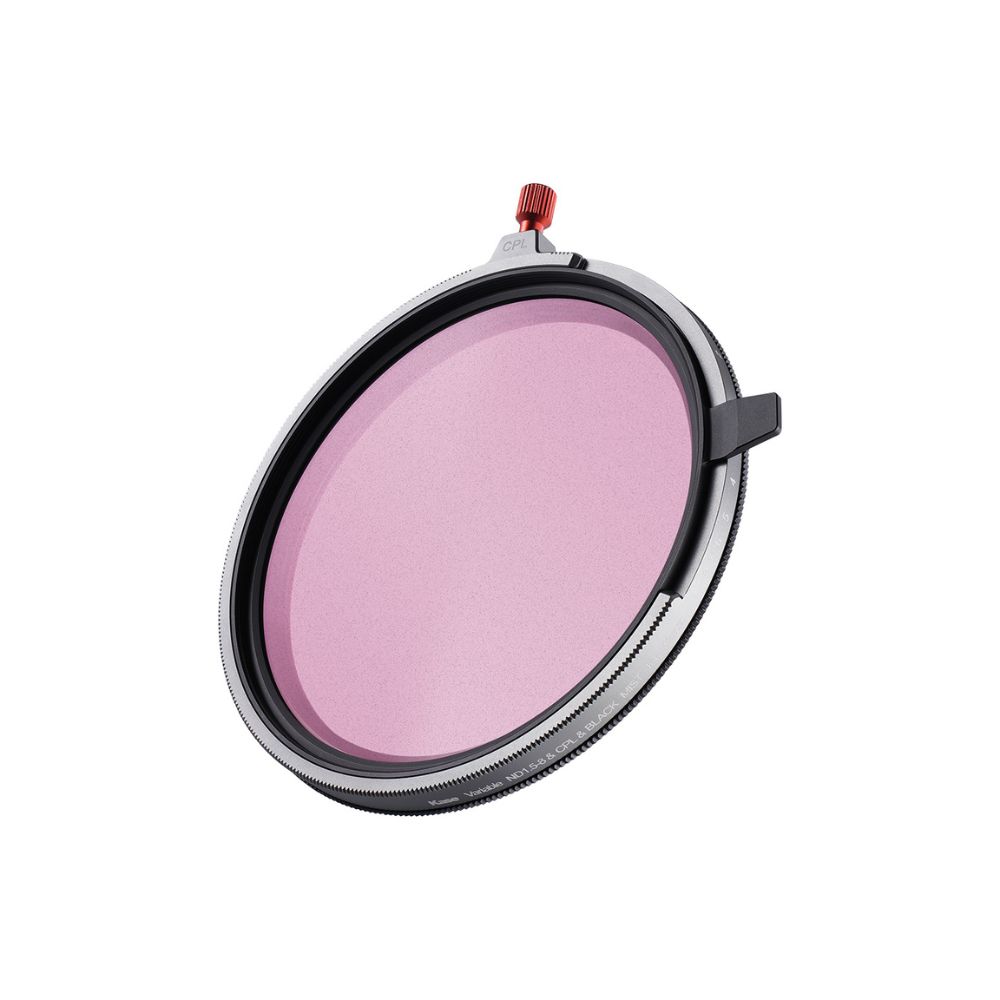 ROUND Variable screw-in VND with CPL & Black Mist 1.5-8 Stops 3in1 round filter incl. lens cap
