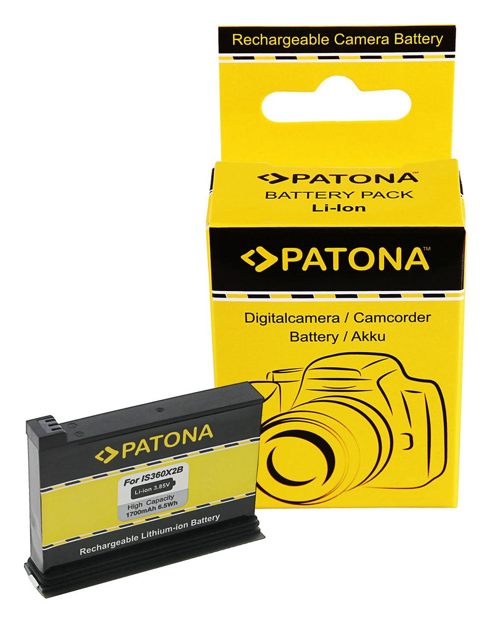 PATONA batteria per Insta 360 One X2 IS360X2B fotocamera 360°