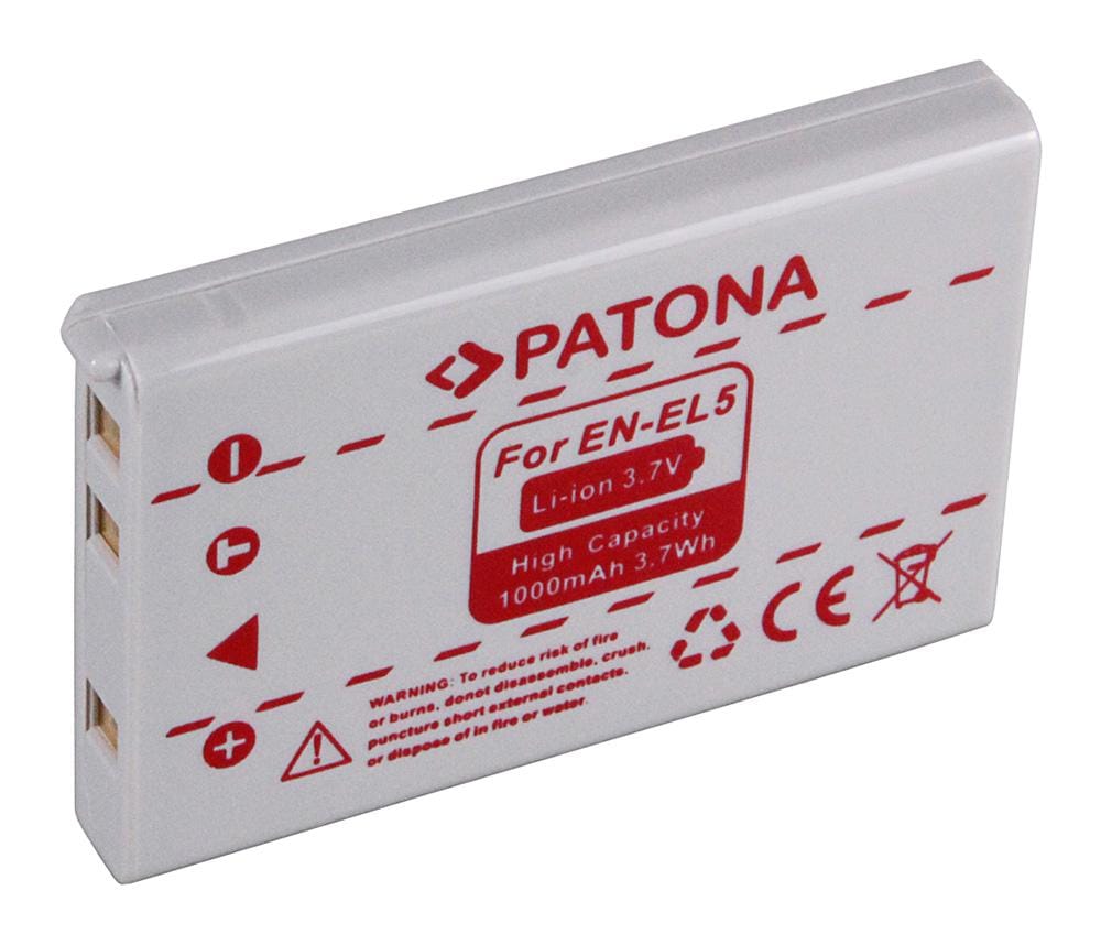 PATONA batteria per Nikon EN-EL5 COOLPIX 3700 4200 5200 7900 P5000 PATONA batteria per Nikon EN-EL5 COOLPIX 3700 4200 5200 7900 P5000