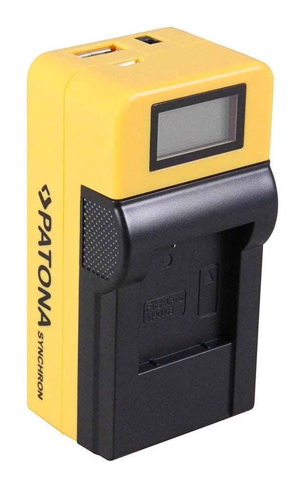 Carregador USB sincronizado PATONA para Qumox SJ4000 SupTig3 com ecrã LCD