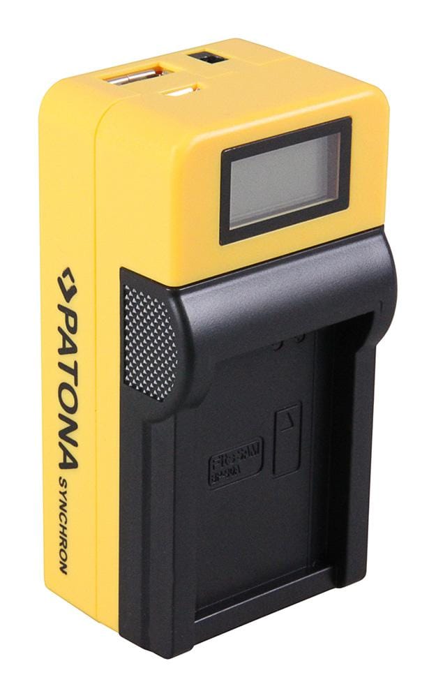 Carregador USB sincronizado PATONA para Samsung BP90A IABP90A com display LCD