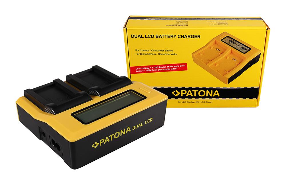 PATONA Dual LCD USB Charger for Konica Minolta Minolta NP-200 Dimage X Xg Xi Xt Xt Biz