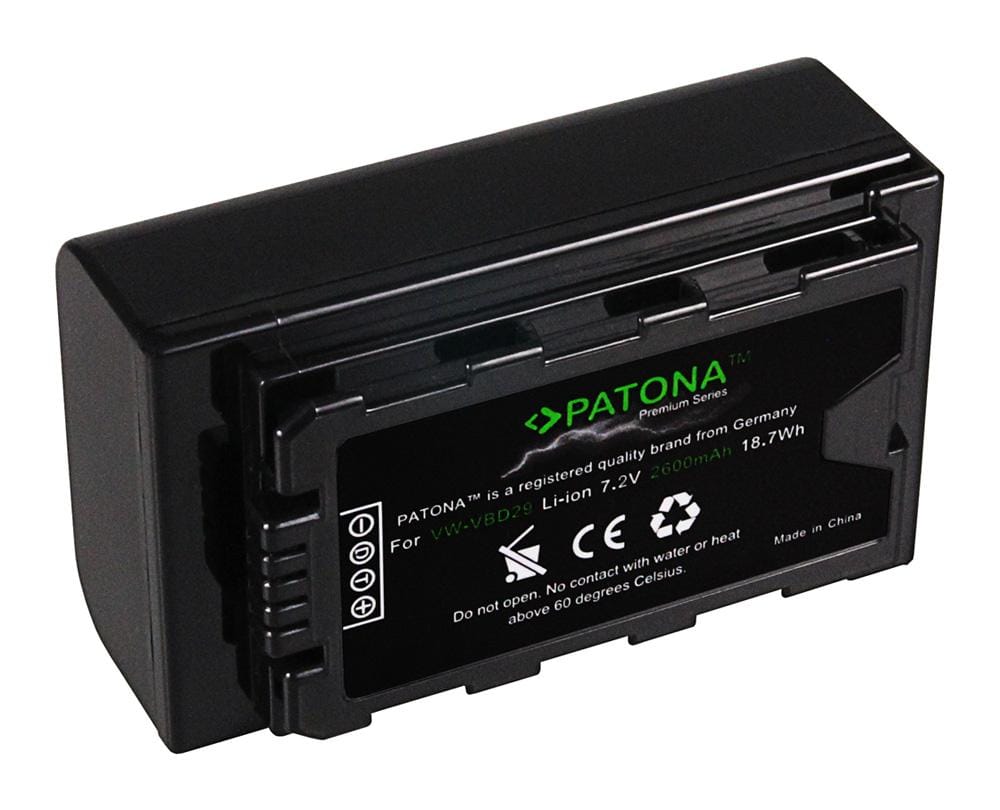 PATONA Batería Premium para Panasonic VW-VBD29 AJ-PX298MC HDC-MDH2GK Aj-HPX270