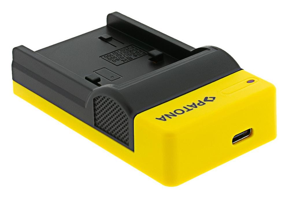 Caricatore USB Slim PATONA con ingresso USB‑C per Sony NP‑FP50 NP‑FH50 NP‑FH70 NP‑FH100 DCR‑DVD92/E Caricatore USB Slim PATONA con ingresso USB‑C per Sony NP‑FP50 NP‑FH50 NP‑FH70 NP‑FH100 DCR‑DVD92/E