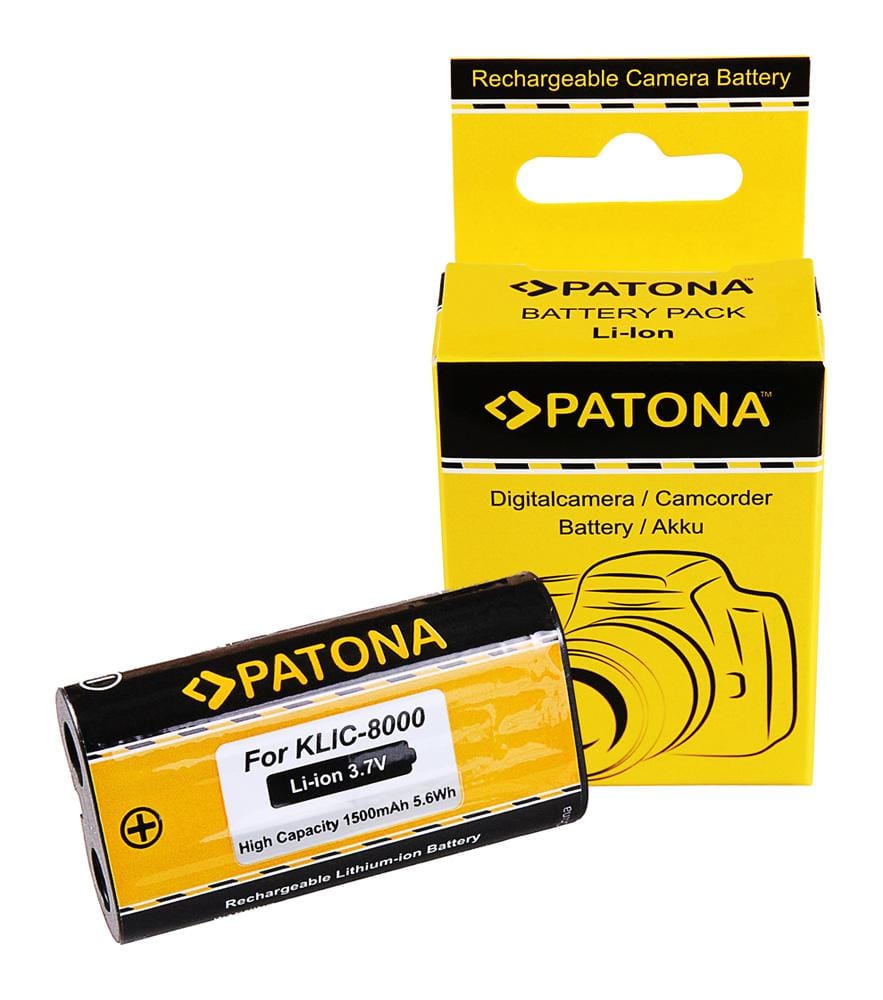 PATONA batteria per Kodak EasyShare Z612 Z712 IS Z812 IS Z1012 IS KLIC-8000 PATONA batteria per Kodak EasyShare Z612 Z712 IS Z812 IS Z1012 IS KLIC-8000