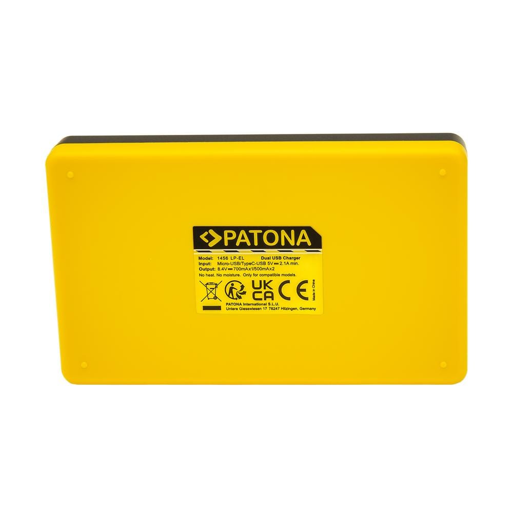 Caricatore rapido duale PATONA per Speedlite Canon EL-1 EL-5 con cavo USB-C Caricatore rapido duale PATONA per Speedlite Canon EL-1 EL-5 con cavo USB-C