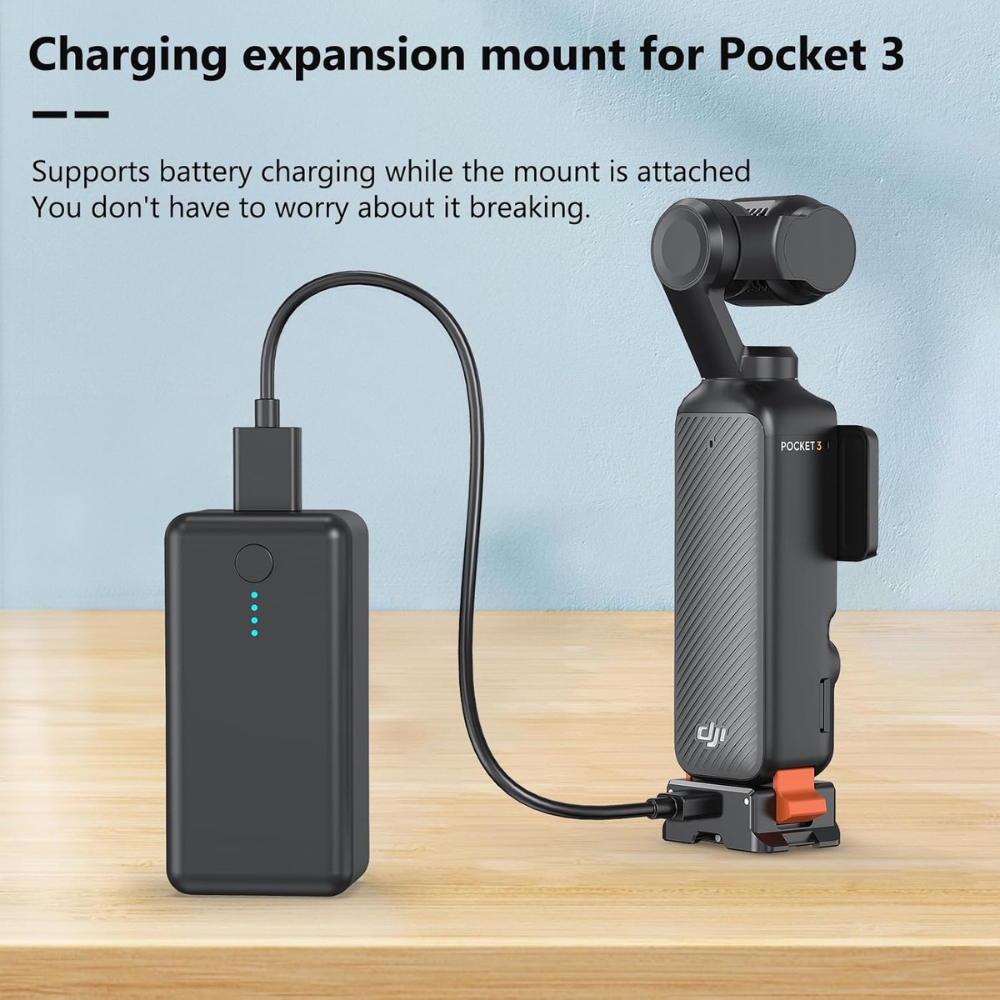Adapter for DJI Osmo Pocket 3 - 4-in-1 metal base with Type-C 1/4-inch thread