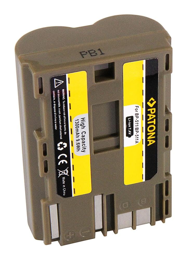 PATONA Batteria per Canon BP-511 BP-512 BP-508 – compatibile con EOS D30 D60 G1 G2 e molti altri modelli PATONA Batteria per Canon BP-511 BP-512 BP-508 – compatibile con EOS D30 D60 G1 G2 e molti altri modelli