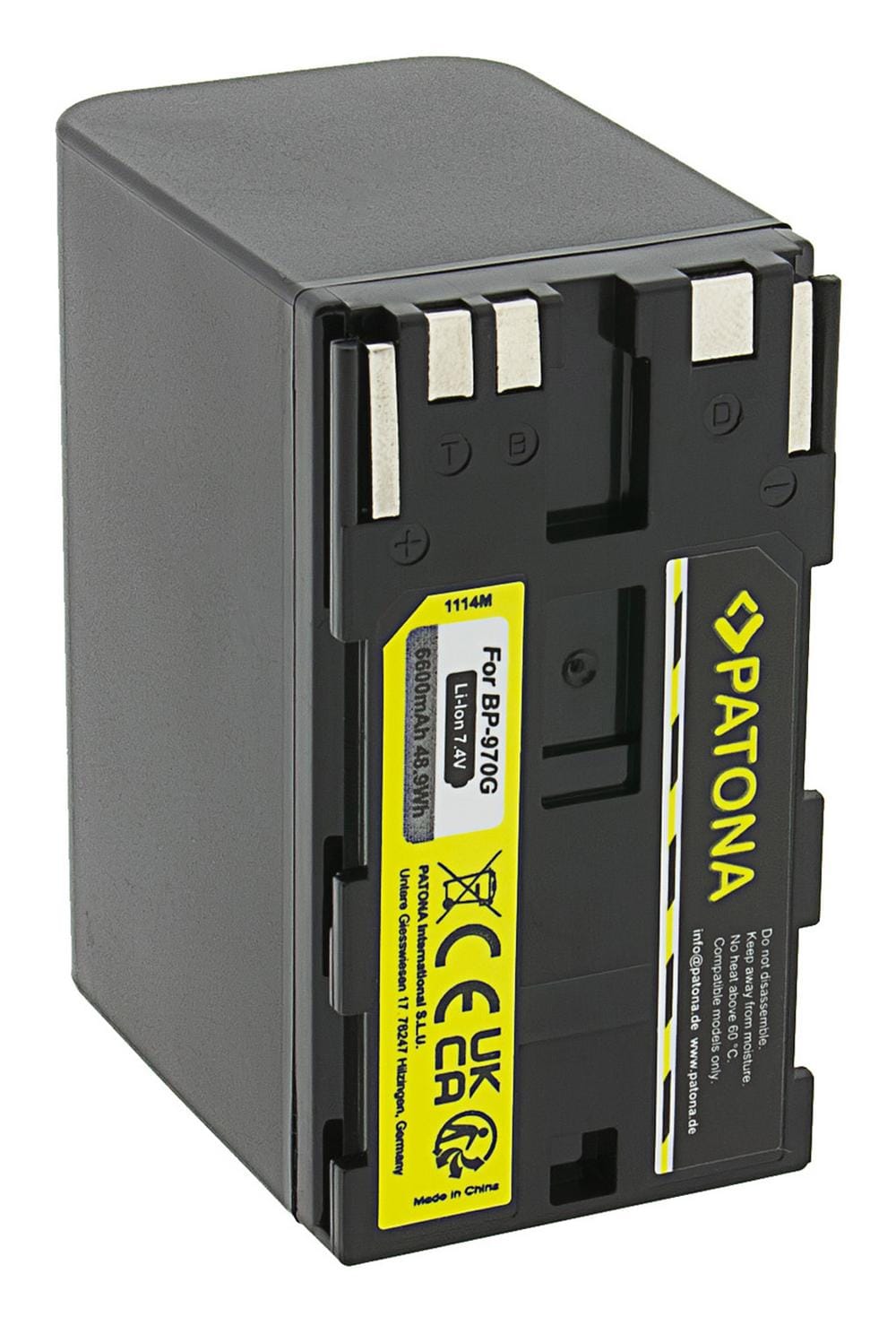 PATONA Batteria per Canon BP-925 BP-955 BP-970G BP-975 EOS C100