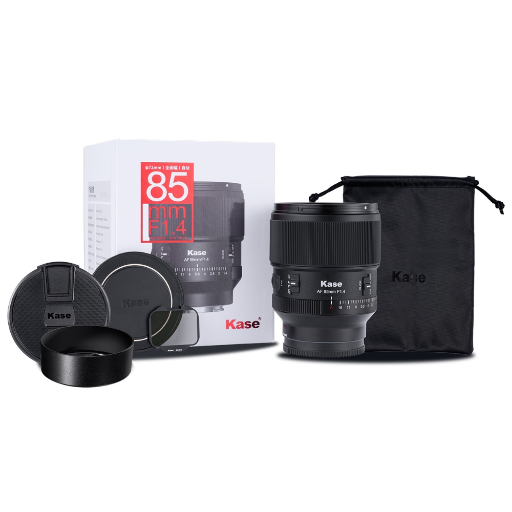 Kase 85mm F1.4 - Obiettivo premium per montaggio E di Sony con tecnologia a filtri magnetici