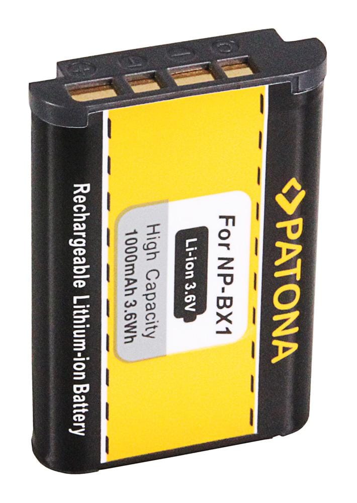 PATONA batteria per Sony NP-BX1/N-PBX1 – batteria di ricambio Li‑Ion da 1000 mAh