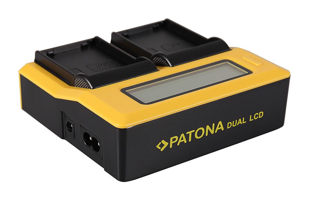 Carregador USB Dual LCD PATONA para Samsung BP1900 BP-1900 EDBP1900 ED-BP-1900