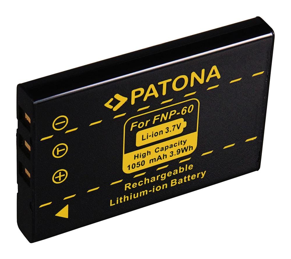 PATONA batteria per Fuji NP60 NP-60 ALDI Medion MD41856 MD85146 MD41856 DC6300