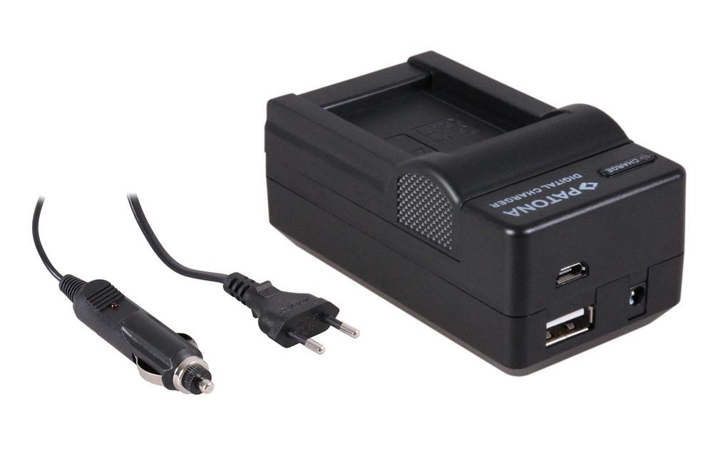 PATONA Cargador 4 en 1 para Ordro CB170 Ordro CB-170 HDV-D325 HDV-D370