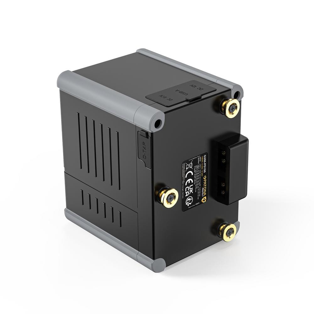 PATONA PROTECT Gold Mount Battery G200 PD100 198 Wh for DSLR‑Cameras, Camcorder, Laptop, Smartphone, LED‑Light