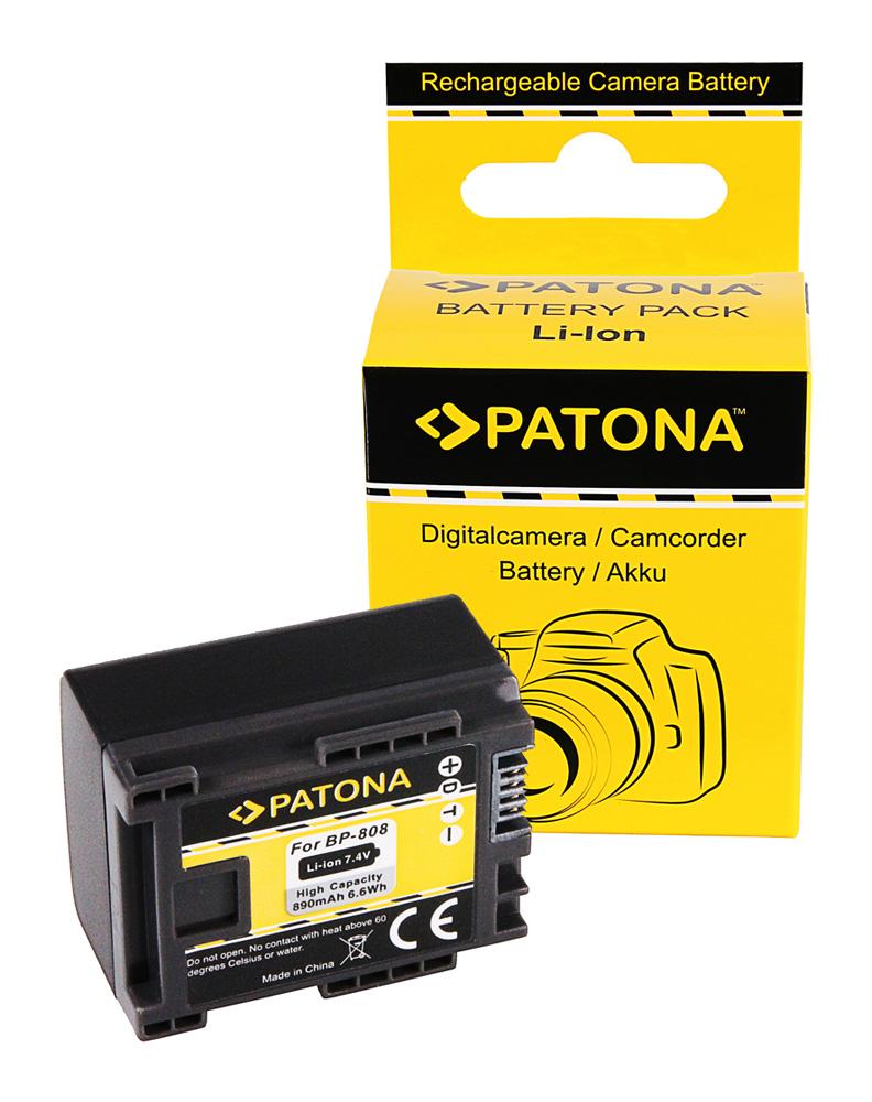 PATONA bateria do Canon BP819 BP827 BP808 BP809 HF100 HG-20 wireless