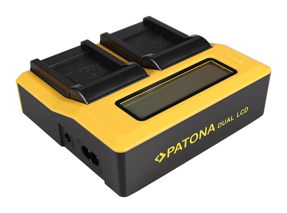 Caricatore Dual LCD USB PATONA per Canon SLB-10A, Ixus 85 IS, IXY DIGITAL 25 IS