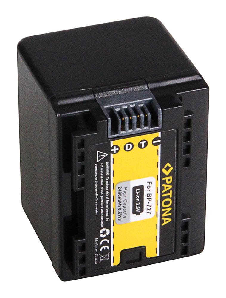 PATONA batteria per Canon BP-727 HF R36 HF38 HF306 HFR46 HF48 HF406 PATONA batteria per Canon BP-727 HF R36 HF38 HF306 HFR46 HF48 HF406