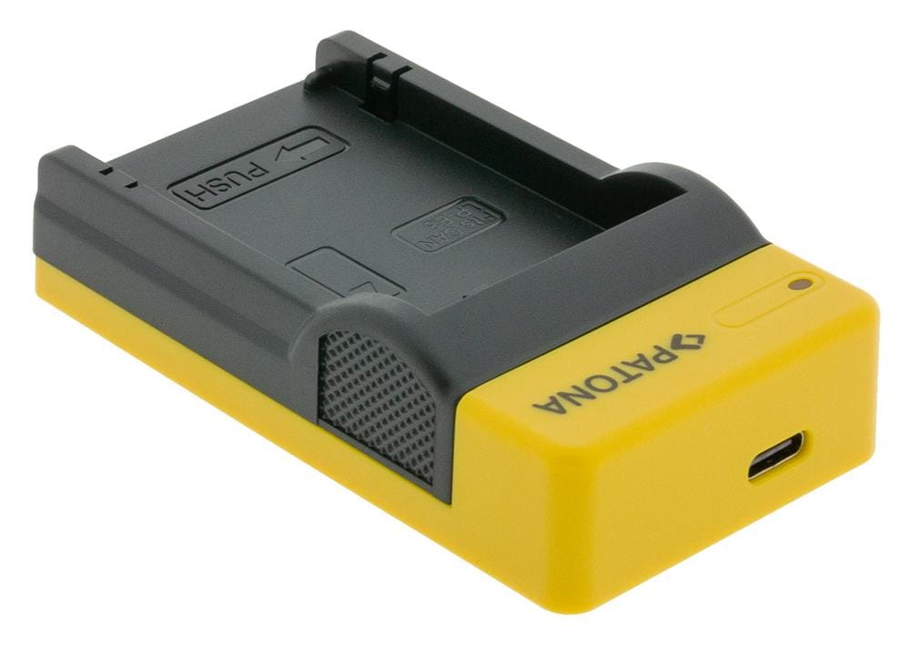 PATONA Slim Carregador USB com entrada USB‑C para Canon LP‑E8 LPE8 EOS 550D 600D 650D 700D