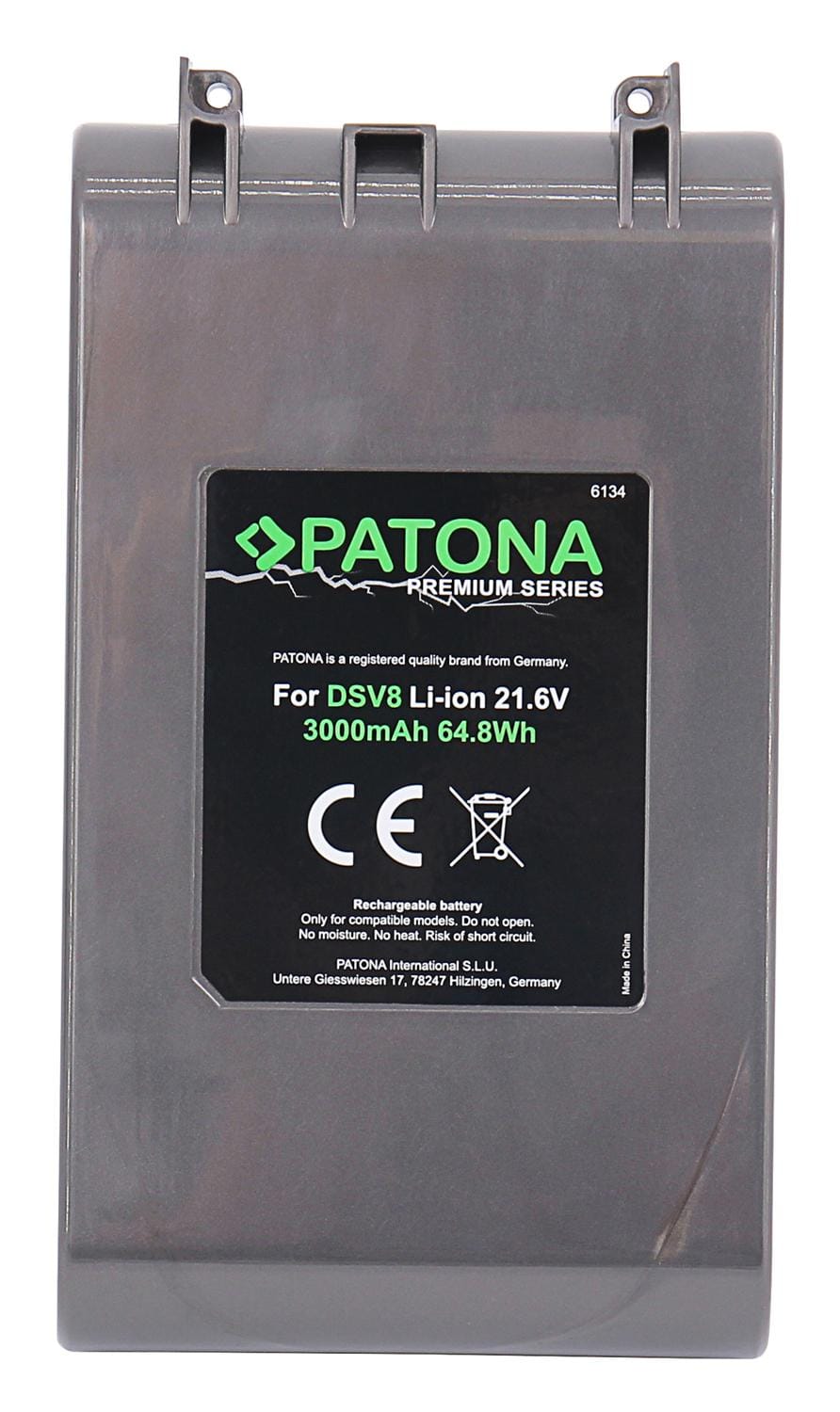PATONA Batterie Premium 3000 mAh pour Dyson V8 V8 Absolute Animal Fluffy Range SV10