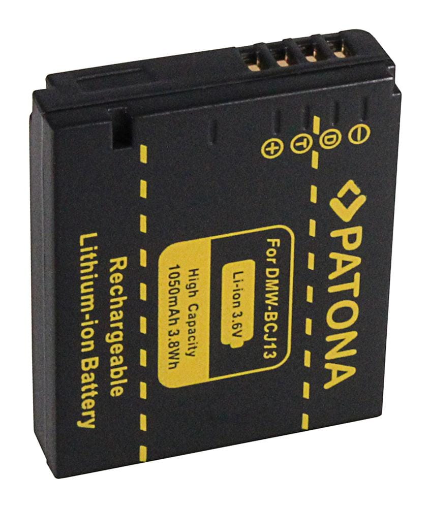 PATONA batteria per Panasonic BCJ13 DMW-BCJ13 BCJ13E LX-5 LX5 *INFO-CHIP* PATONA batteria per Panasonic BCJ13 DMW-BCJ13 BCJ13E LX-5 LX5 *INFO-CHIP*
